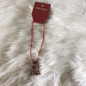 Red beaded stretch choker